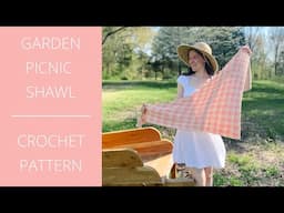 Garden Picnic Shawl - Crochet Pattern - Sass & Stitch