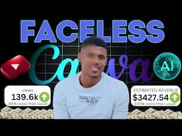 5 Canva Faceless Niches You Won't Believe Exist | Make $3424 On YouTube Using Canva