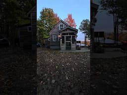 Cozy Cabin Moments - Fall Colors and Fireside Warmth in the Woods.