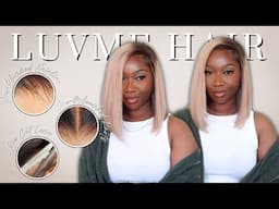 Throw On and Go | Glueless Ash Blonde Bob Wig Install + Review | ft. LuvMe Hair | Tan Dotson