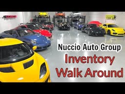 A Walk Thru of our Current Inventory at Nuccio Auto Group - Porsche - Ferrari - Lotus - Range Rover