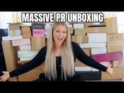 BIGGEST PR UNBOXING HAUL EVER 2024 😱 MASSIVE AMOUNT OF FREE MAKEUP!