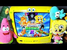 NICKELODEON ALL STARS BRAWL 2 ON THE SPONGEBOB CRT TV (EVERYONE IS HERE)