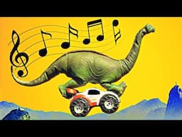 THE OLD BRACHIOSAURUS - Music Video | Brachiosaurus Song | Dino Song for Kids | Car Driving Dinosaur