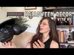 UNBOX MY HALLOWEEN DECOR W ME 💀🎃👻 - Go thru my Halloween Decor with me!