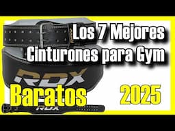 🏋️‍♂️🔥 Los 7 MEJORES Cinturones para Gym BUENOS y BARATOS de Amazon [2025]✅[Calidad/Precio] Fitness