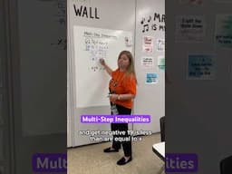 Solving multi-step inequalities! #iteachalgebra #math #algebra #mathematics #iteachmath