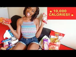 10,000 Calorie Challenge| Eat With Me