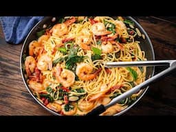 How I Make An Easy Weeknight Creamy Shrimp Pasta