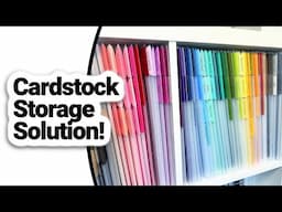 How to organize multiple brands of cardstock by colors