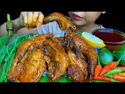 MUKBANG EATING||SPICY THE WHOLE CHICKEN CURRY & WHITE RICE