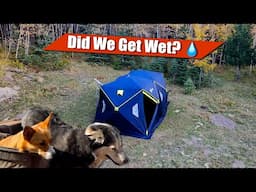 2-Day ATV Camping Adventure in a Cabela's Ice Fishing Hot Tent – Then it Rained ☔️