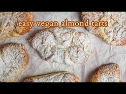 Easy Vegan Almond Tarts with Puff Pastry | Vegan Desserts