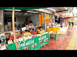 PAK KHLONG TALAT FLOWER MARKET WALKING TOUR: Bangkok! (4K)