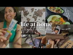 diy 🔨 projects, cycling 🚴🏽‍♀️ bike, + new routine: LIFE @ HOME VLOG | *as a flight attendant*