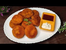 Chicken Malai Cutlet | 10 Min Chicken Malai Cutlet | Chicken Malai Kabab | Cutlet Recipe |