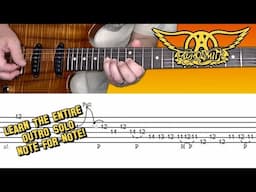 Aerosmith - Walk This Way - guitar lesson (outro solo) with accurate tabs! 😎🎸