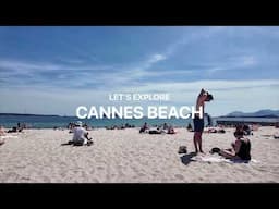 Cannes Walking Tour 2024 🇫🇷 France's Most Exclusive Beach 🏖️🌴🛥️