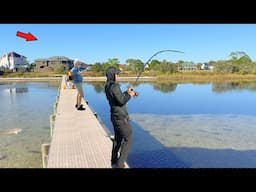 Crazy Catch from Someone's Backyard!