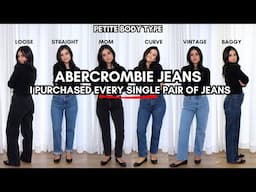 I Purchased EVERY SINGLE PAIR Of Abercrombie Jeans!! Petite Denim Review