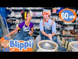 Blippi & Meekah’s Messy Pottery Fun! | Blippi & Meekah Challenges and Games for Kids