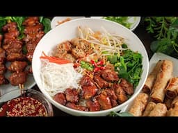 BÚN THỊT NƯỚNG ngon đúng bài, Công Thức Ướp Thịt Siêu Hay cho mọi nhà | Grilled pork noodle recipes