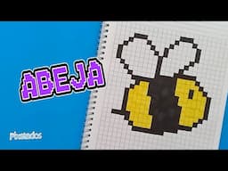 COMO DIBUJAR UNA ABEJA EN PIXEL ART PASO A PASO - PIXELADOS