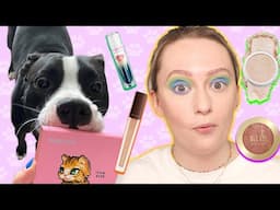 My 1 Year Old Puppy attempts to Pick My Makeup! | JkissaMakeup