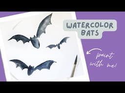 Watercolor Bats - Simple Technique To Level Up Your Paintings