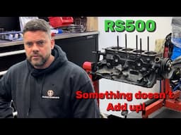 Inspecting the RS500 Cosworth engine & guess what? Something doesn’t add up!