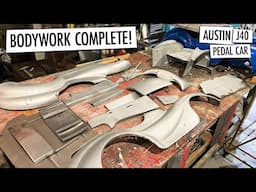 Bodywork Complete! | Austin J40 Pedal Car Restoration