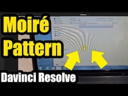 How to reduce Line Pattern (Davinci Resolve, Moire, Fusion, Resize, Laptop display)