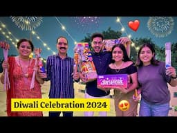 Diwali Celebration with Family 🪔 in Village ❤️😍 Biggest Sky Shots Patakhe 🚀🔥