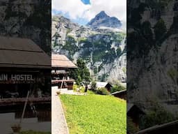 Swiss view in Gimmelwald Switzerland 🇨🇭 #switzerland #shorts