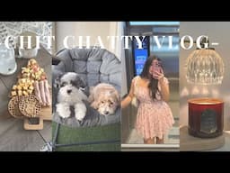 CHIT CHATTY VLOG | new puppy, bts of my tikoks, bath & body works haul