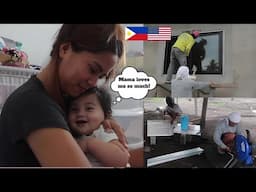 SINIMULAN NA ANG PAGGAWA NG WINDOW GRILLS | NAGLAMBING SI AZRIEL | FIL-AM COUPLE