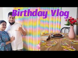 My Husband's Birthday Vlog || Simple Birthday Decoration Ideas At Home Telugu