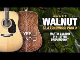 Does Walnut Work as a High-End Tonewood? (Custom Martin D-41 Walnut)