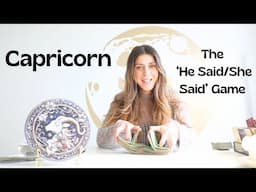 CAPRICORN - ❤️‍🔥The 'HE SAID/ SHE SAID' ❤️‍🔥Game - December 2024 Tarot Reading