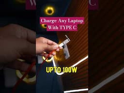 Charge Any Laptop With TYPE C Charger 😍 #Laptop #typec  #gaminglaptop