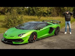 Insane Flame-Shooting Lamborghini Aventador SVJ, loudest exhaust from Novitec ? / TheSupercarDiaries