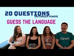 Guess the Language with 20 (fewer) Questions