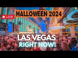 HALLOWEEN in Las Vegas LIVE (It’s CRAZY on Fremont Street!)