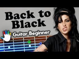 Back To Black Guitar Lessons for Beginner Amy Winehouse Tutorial | How To Play Chords