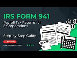 IRS Form 941 - S Corporation Example for 4th Quarter