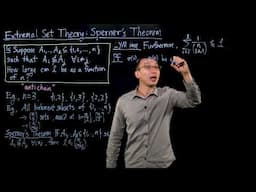 Extremal Set Theory: Sperner's Theorem