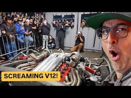 TWIN TURBO FERRARI F12 SHUTS DOWN DDE BLOCK PARTY!