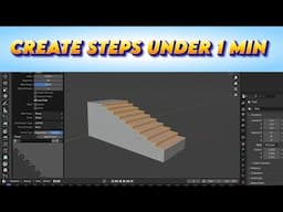 Create Steps in correct way under 1 min | Blender Beginner tutorial