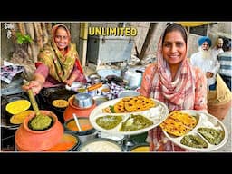 Mrs Kaur ka Best Punjabi Village Food | Street Food India | Uber Special Thali