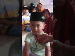 Anak yatim ini bacakan do'a untuk kedua orang tua |Acara berbagi baju lebaran dan santun